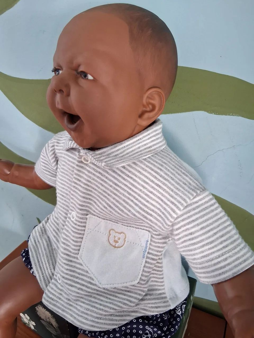 Boneca Bebê Menino Negro - Foto 2