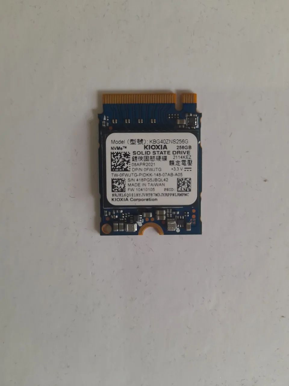 SSD Nvme M.2  Kioxia 256gb