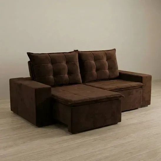 Sofa Retratil e Reclinavel Angra Estofados Linhares - Praia Moveis 