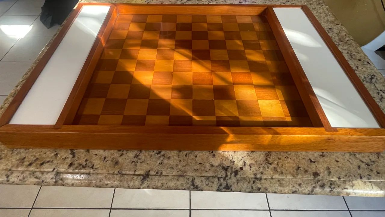 jogo de damas feito em madeira cedro (valor negociável)