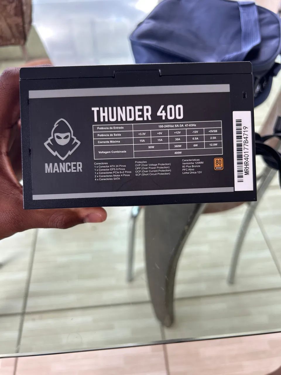 Fonte Mancer Thunder 400W 80 Plus Bronze - Seminova