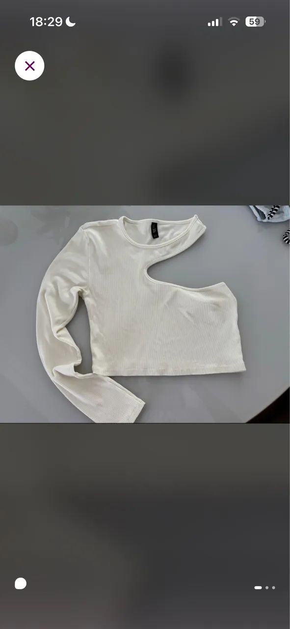 Cropped off white p
