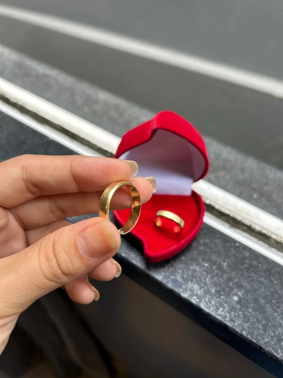 Aliança de ouro 18k - Foto 2