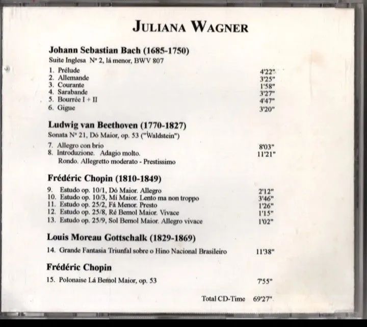 Cd Juliana Wagner.  - Foto 3