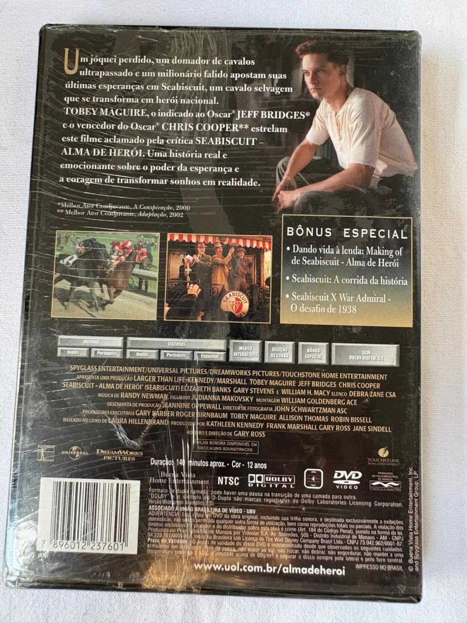 Dvd - Seabiscuit - Alma de Herói - Foto 2