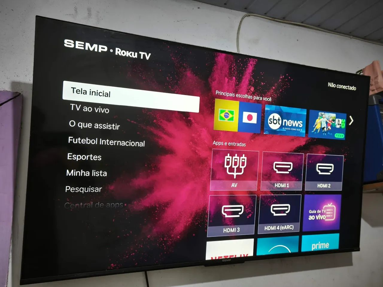 Televisão smart Roku semp, 50 polegadas novinha nunca foi aberta  - Foto 2