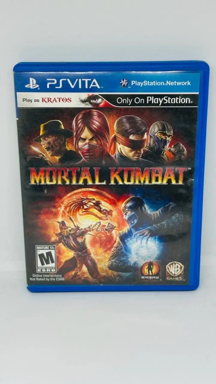 JOGO PS VITA MORTAL KOMBAT - ORIGINAL COM CAPA