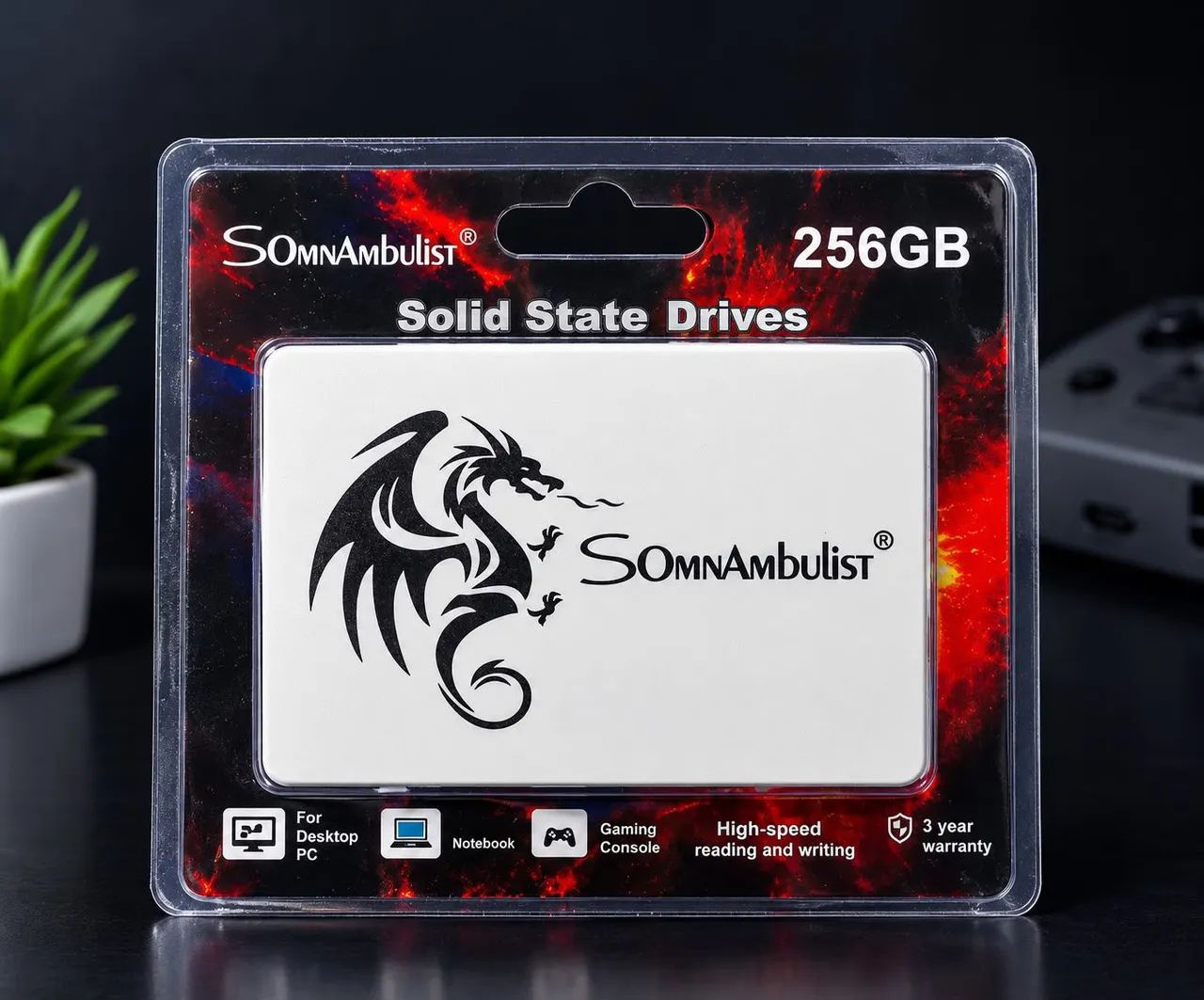 SSD Somnambulist 256GB SATA 2.5 Polegadas para PC e Notebook