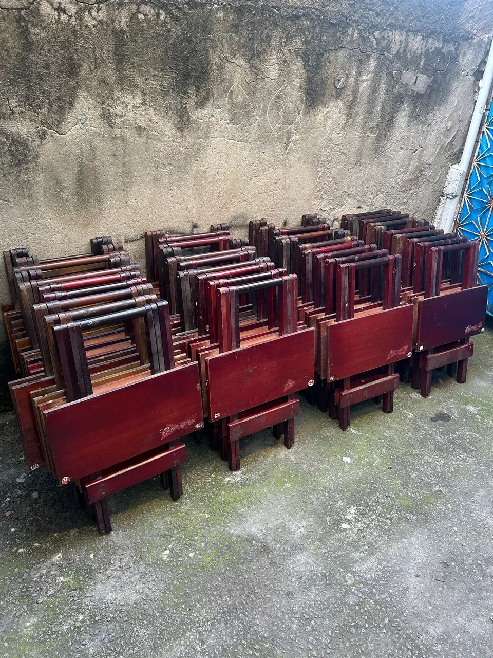 Mesas dobráveis 60x60 (SEM CADEIRAS) 