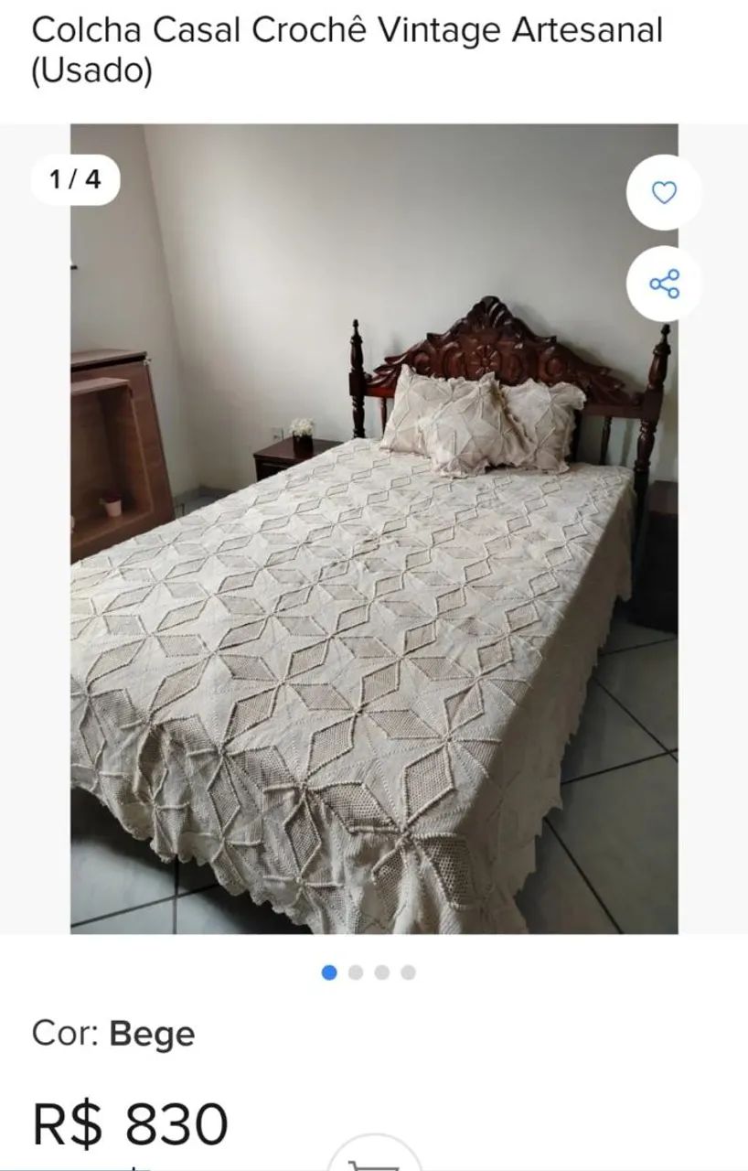 Linda Colcha de crochê  - Foto 5