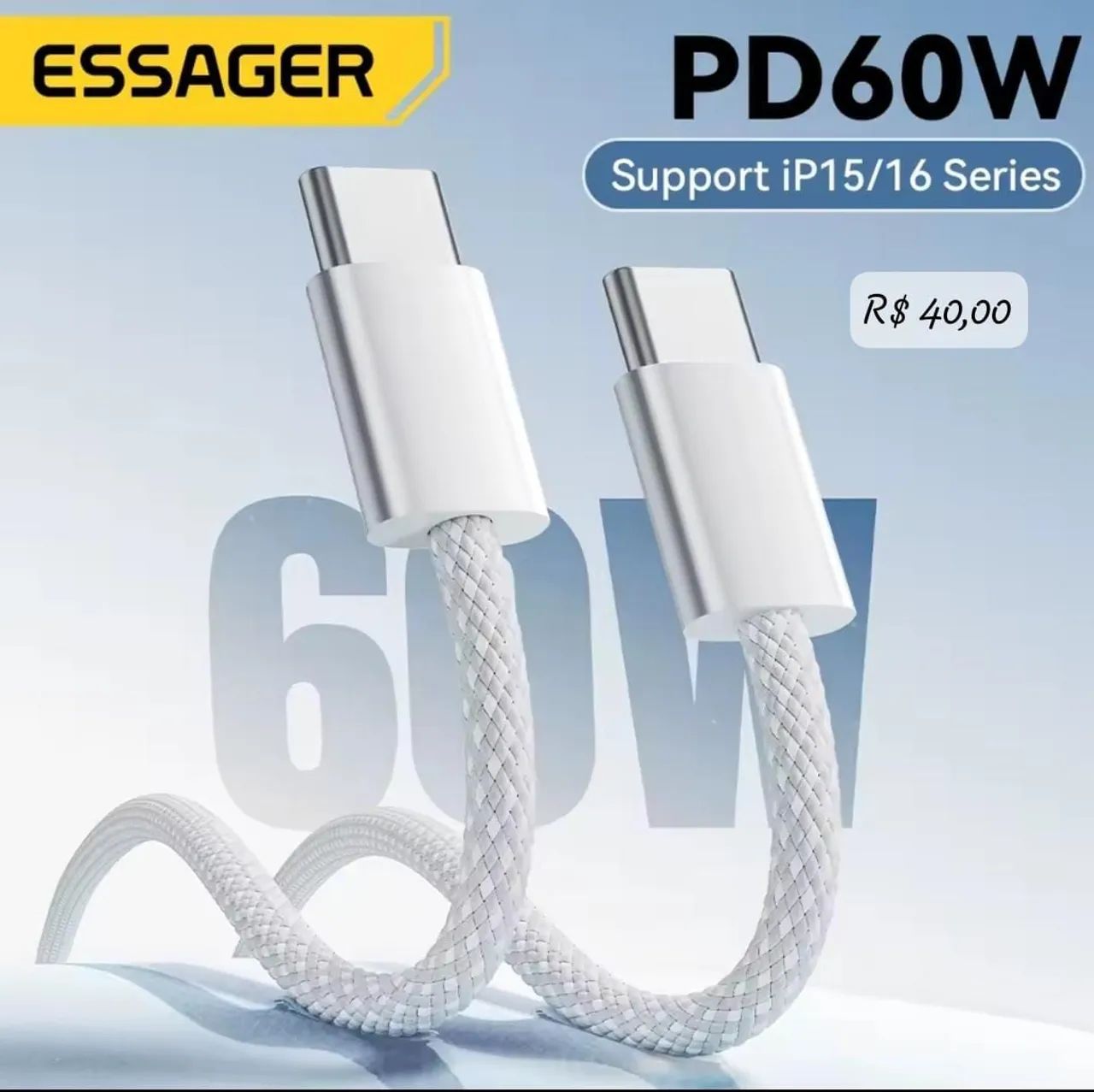 Cabo Essager tipo C 60W