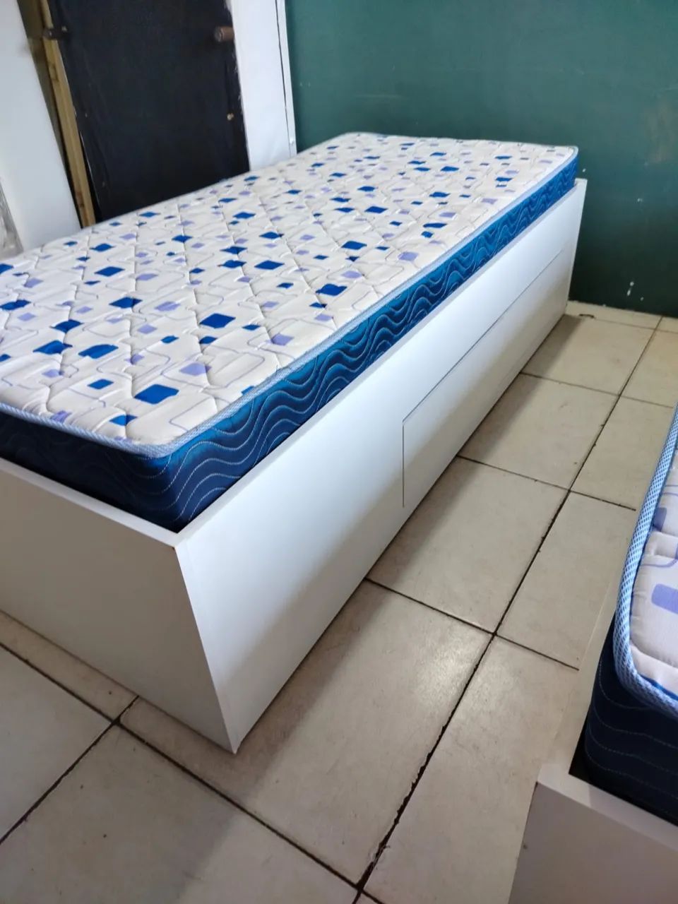 Cama 100% MDF SOLTEIRO + colchão da ORTOBOM SEMI MOVO - Foto 4