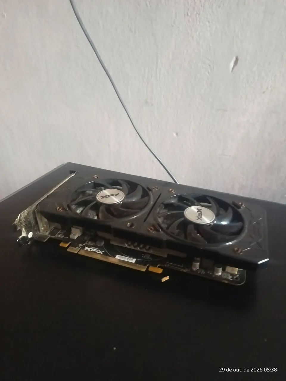 Placa de vídeo RX 570 com defeito