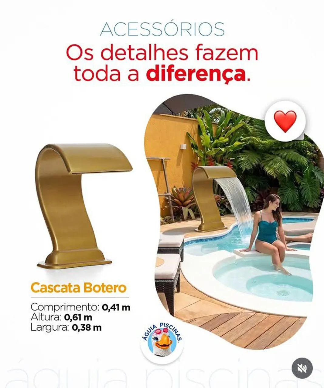 Cascata em fibra para piscina  - Foto 2