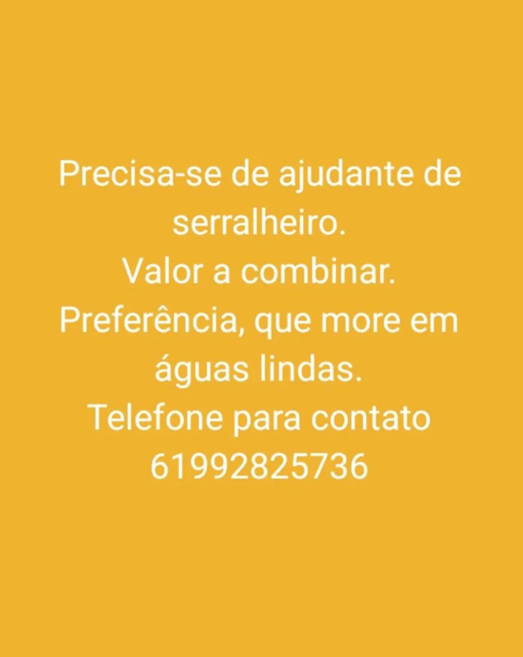 Vagas de emprego para serralheria