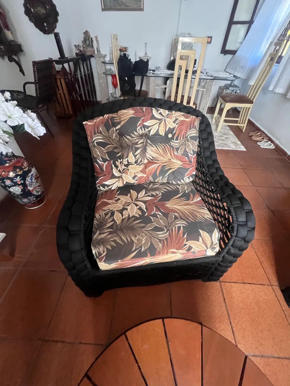 Conjunto de sala em corda náutica 