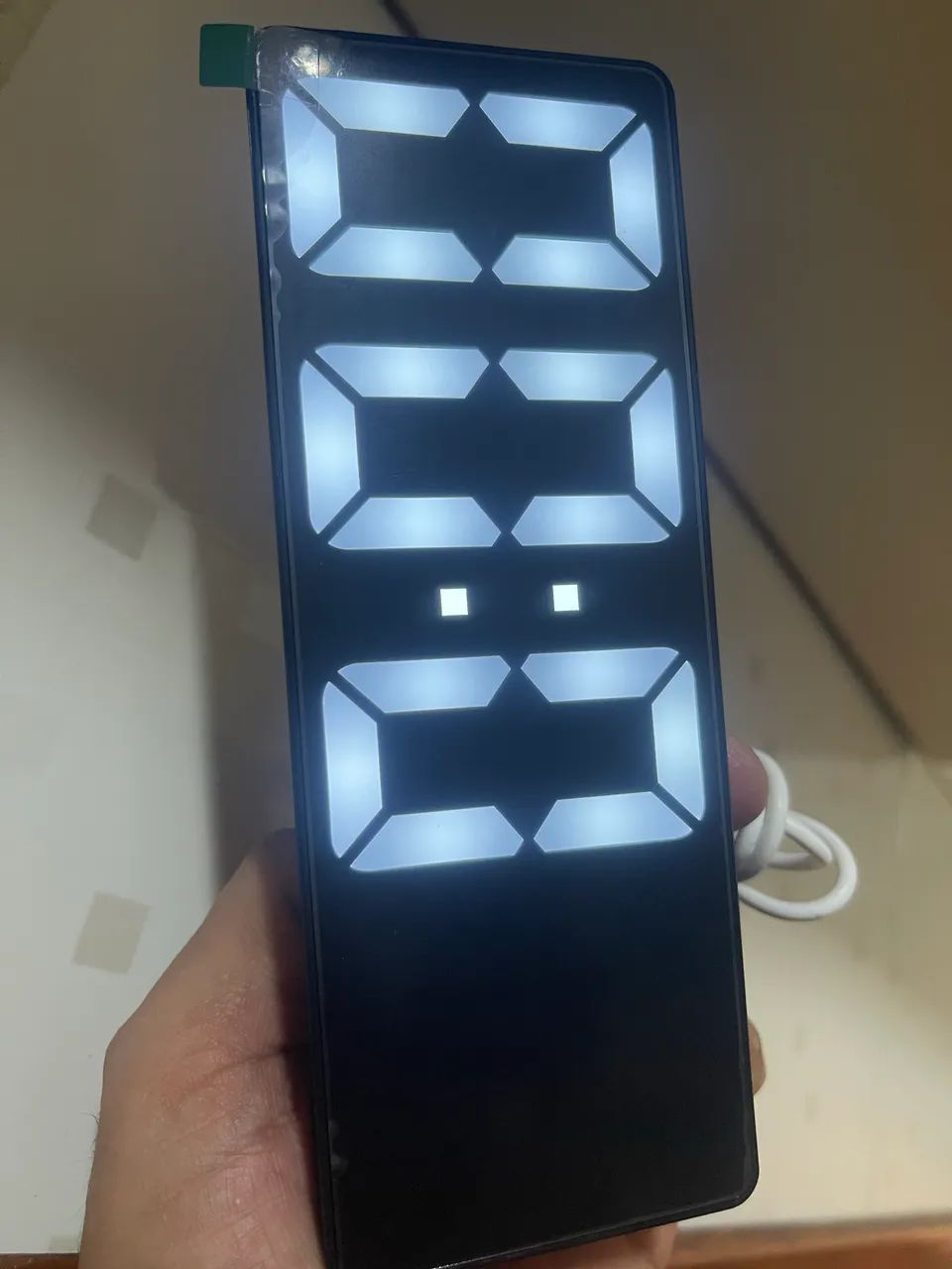 Relógio Digital De Mesa USB E Pilha Com Despertador Data E Temperatura Linha Premium - Foto 3