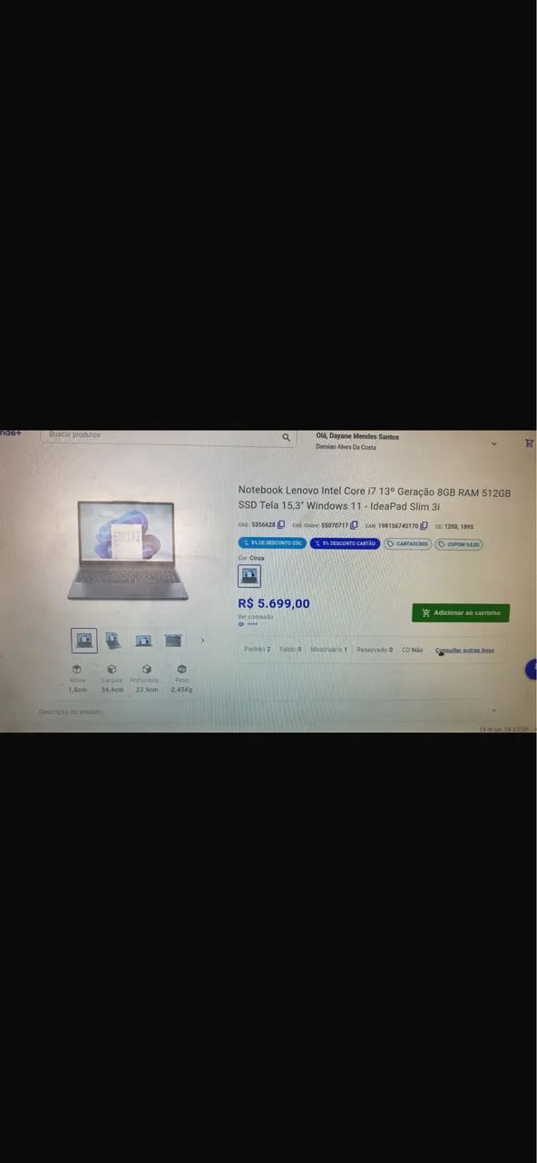 Notebook Novo - Foto 2