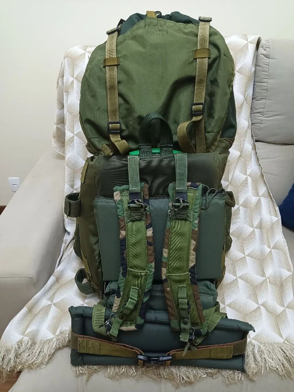 Mochila Americana original US ARMY GC GRANDE CAPACIDADE ALICE PACK MODOFICADA / EXPANDIDA 