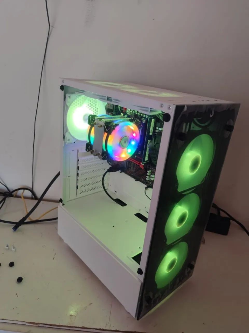 Kit 6 Fans Withe ARGB Rise Mode