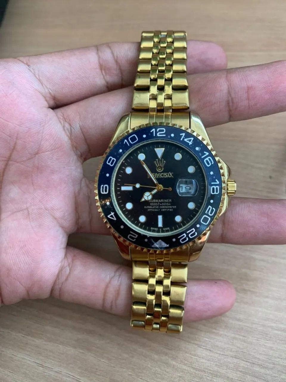 RELÓGIO AUTOMÁTICO DOURADO- ESTILO LUXO