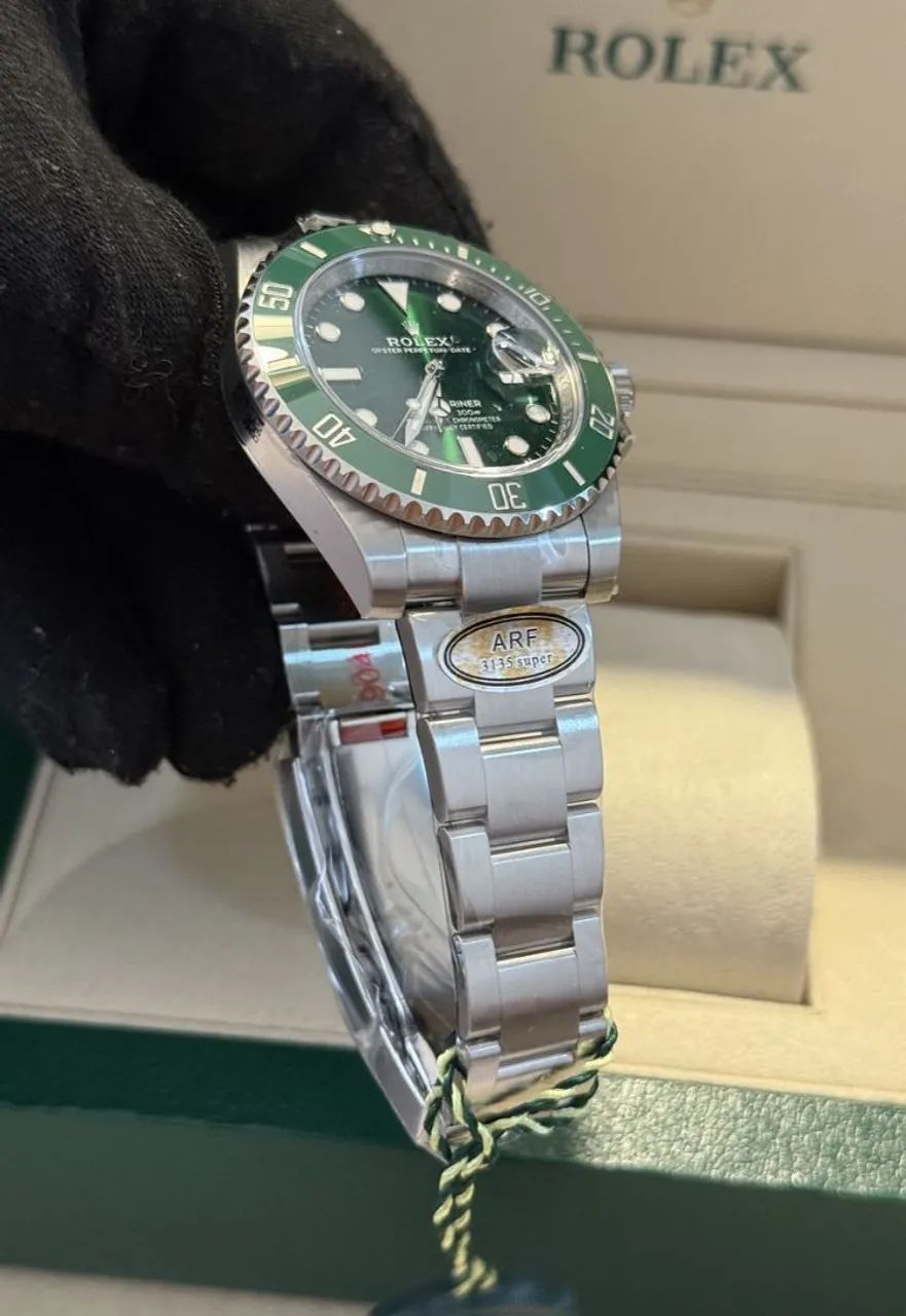Relógio Estilo Submariner Hulk Automático - Safira e Aço Inox Super ETA  - Foto 2