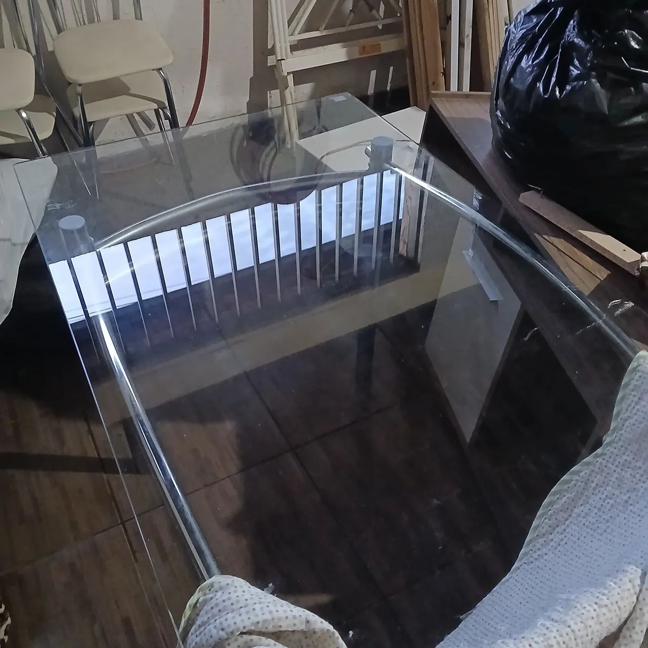 Mesa de vidro 6 cadeiras  - Foto 4