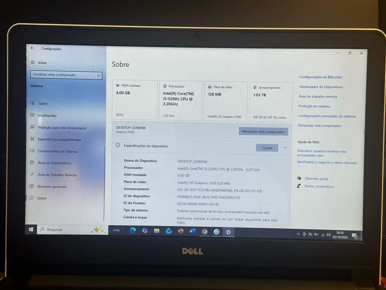 Notebook Dell Inspiron 5458 - Foto 3