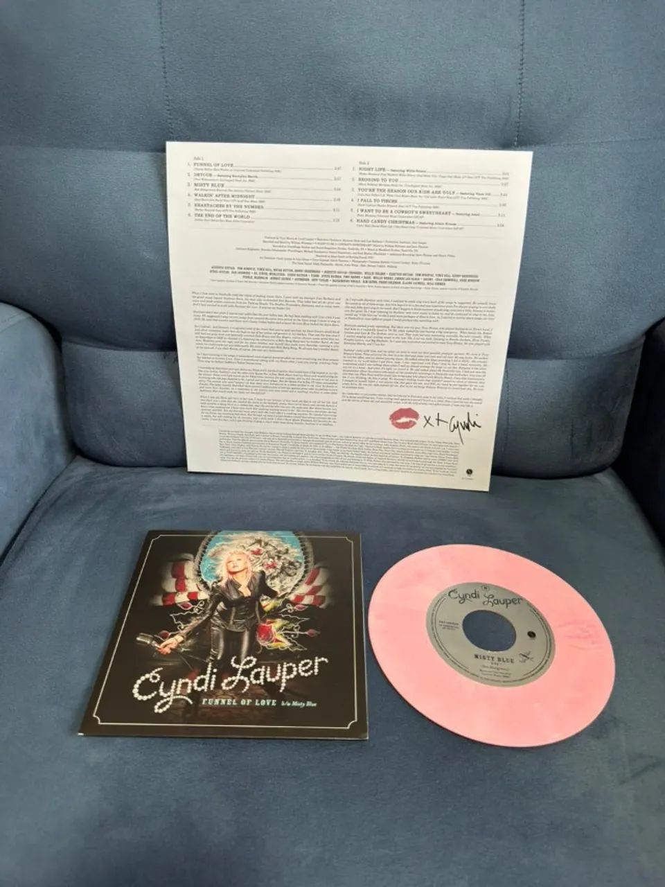 Vinil Cyndi Lauper Detour + Single 7" - Foto 2