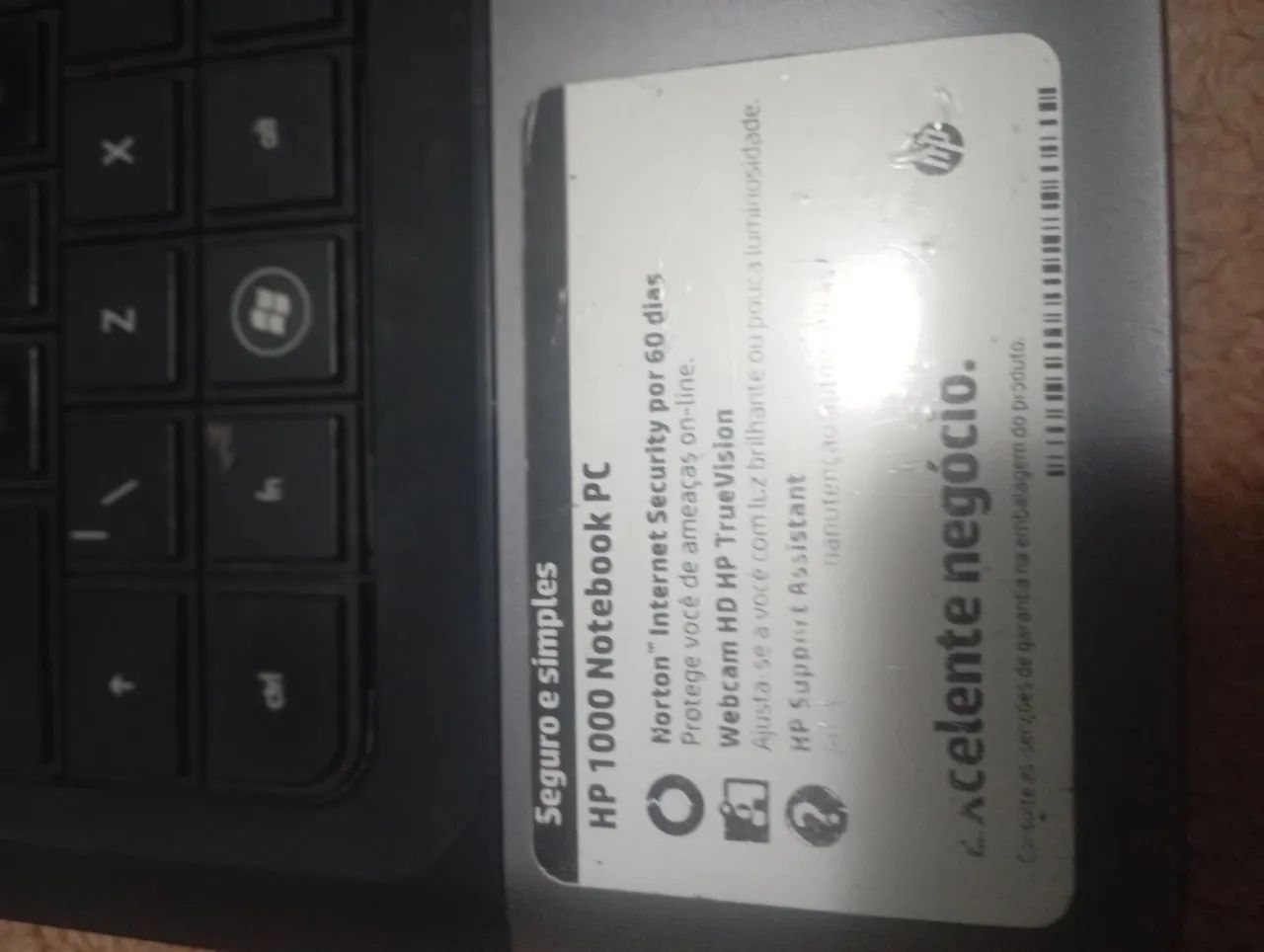 Not book HP pavilion para retirar peças 