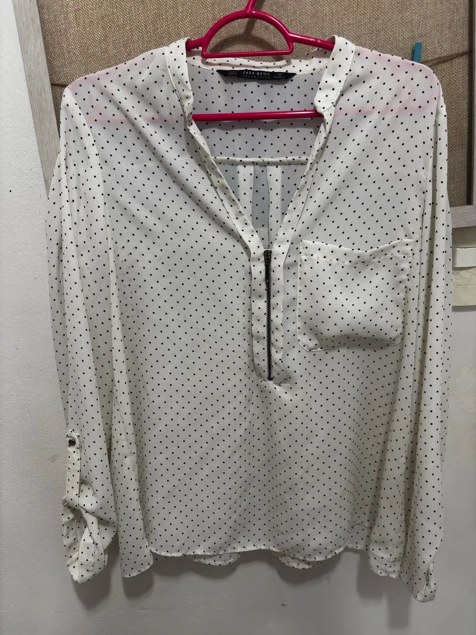 blusa elegante de manga comprida 