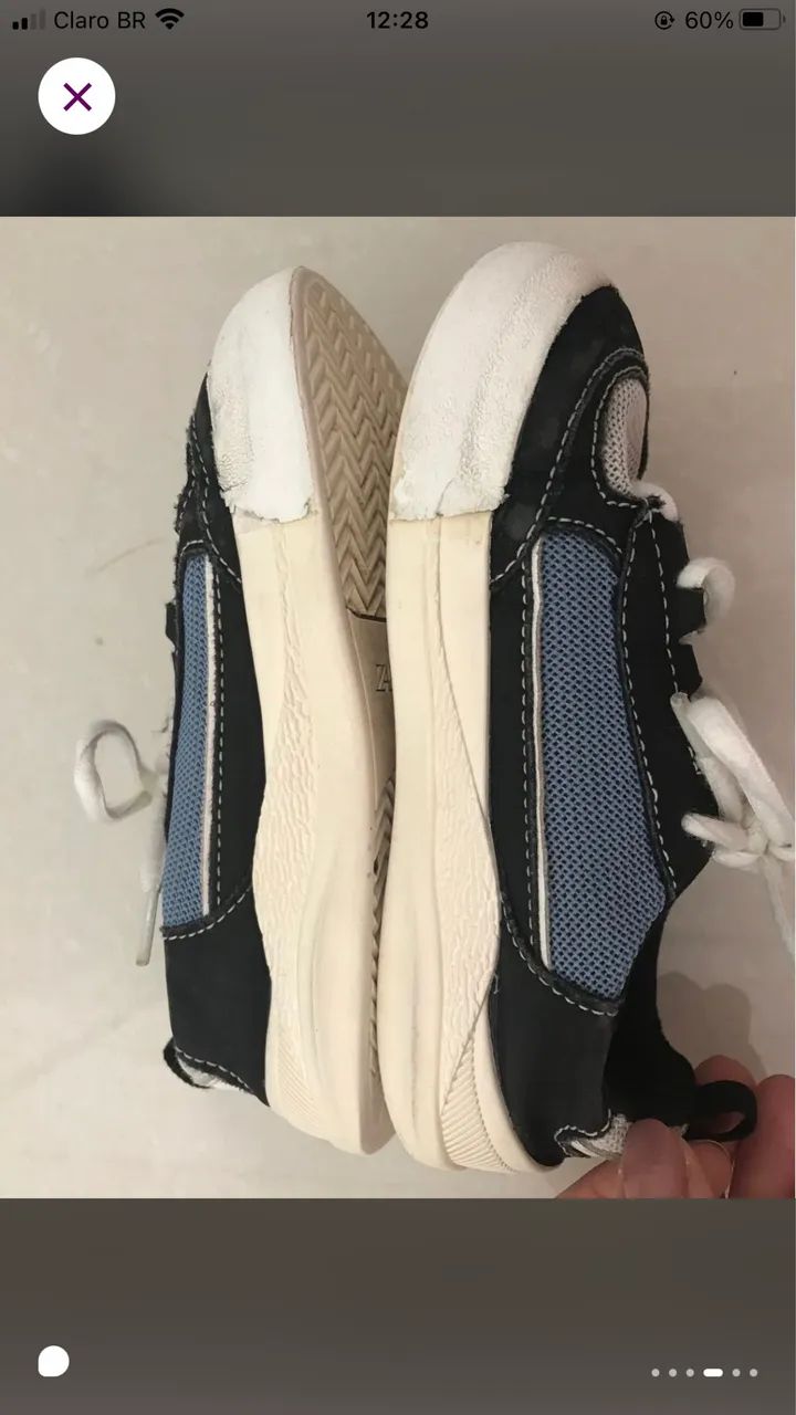 Kit tênis (zara) + chinelo (reserva original) - Foto 3