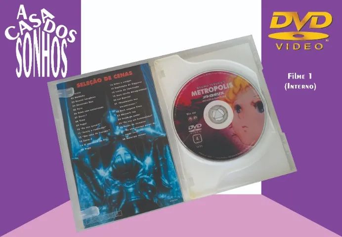 DVD Duplo Metrópolis de Osamu Tezuka - 2 Discos - Foto 3