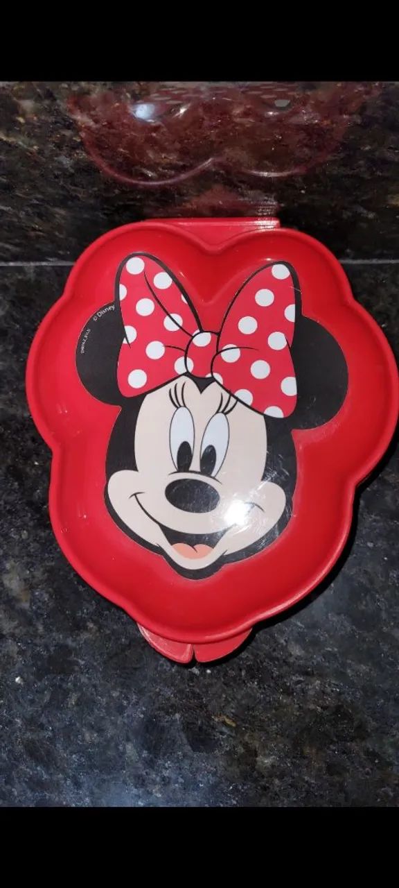 Kit Mickey e Minie c 1Pipoqueira p Micro-Ondas, 3potes, 4imas, 1copo  Avon - Foto 3