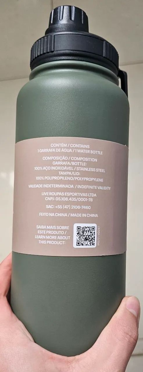 Garrafa Térmica 920 ml LIVE! - Foto 3