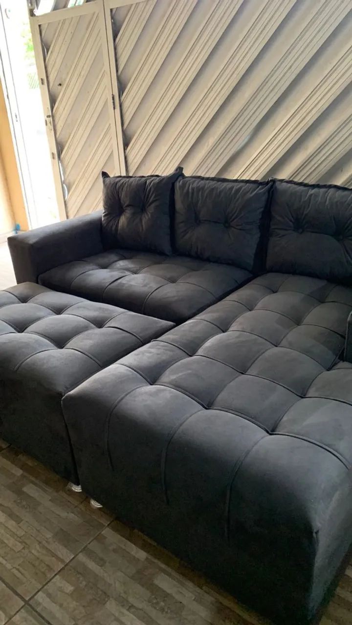 Cinza disponível pronta entrega Chaise 