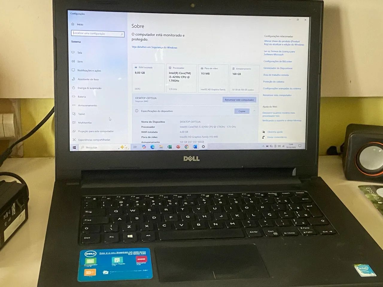 NOTEBOOK DELL INSPIRON 14 - 3442 core i5 - Foto 3