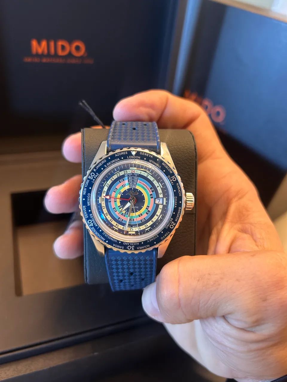 MIDO OCEAN STAR DECOMPRESSION WORLDTIME GMT AUTOMATIC (Edição limitada!) - Foto 2