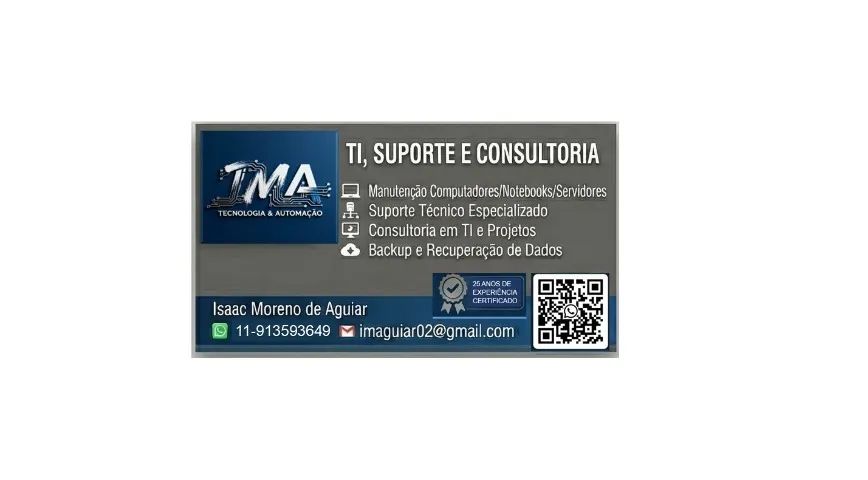 Suporte técnico e consultoria em informática, backup e recuperação de dados