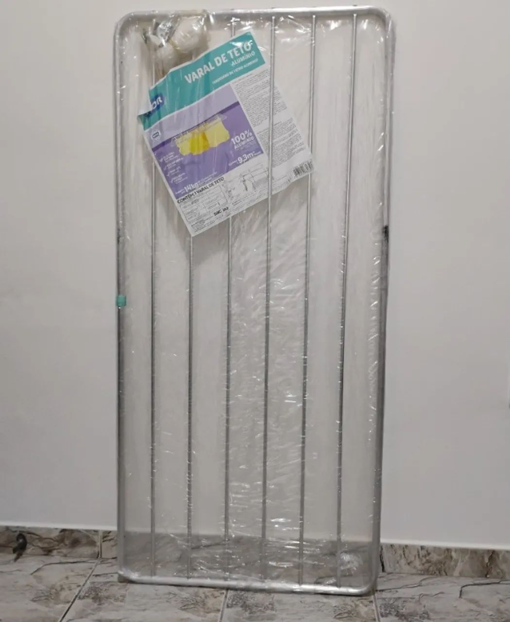 Varal de teto 100% aluminio - MOR 