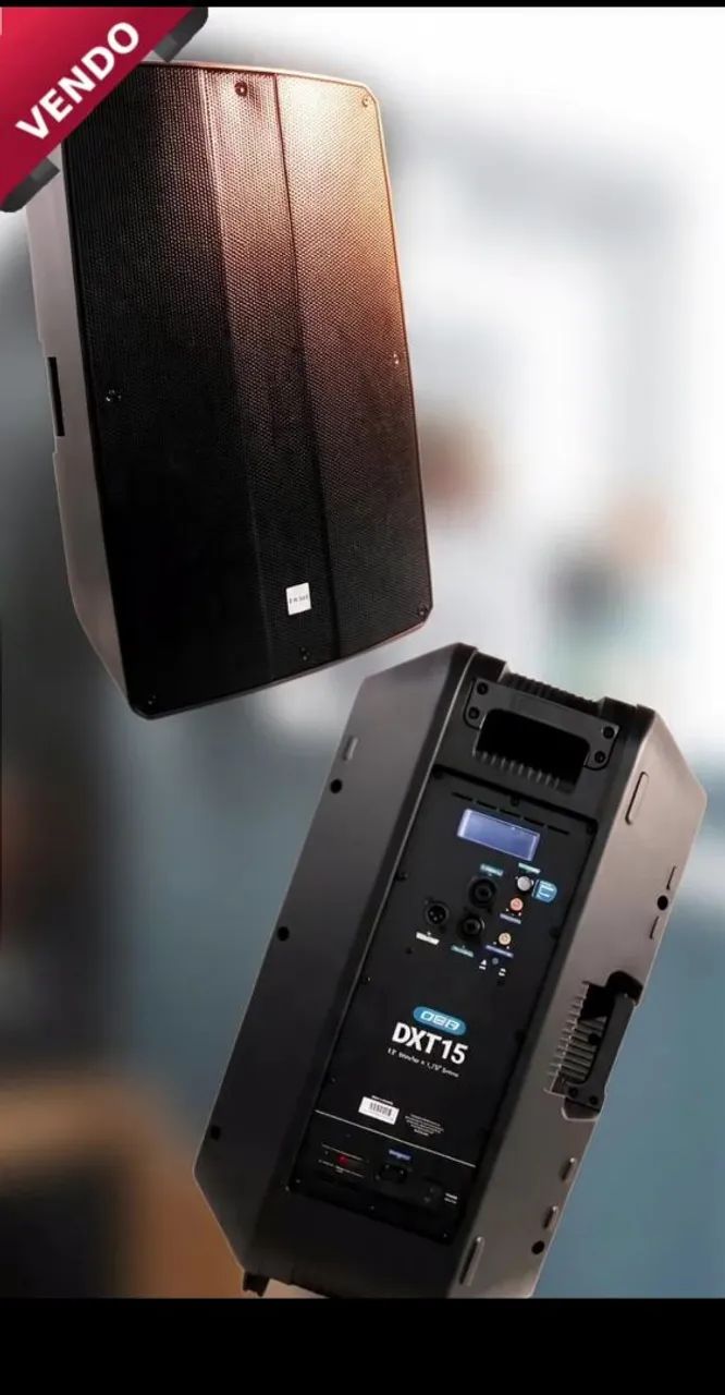 Vendo duas caixas DBR DXT 15. Com dois tripés e duas capas