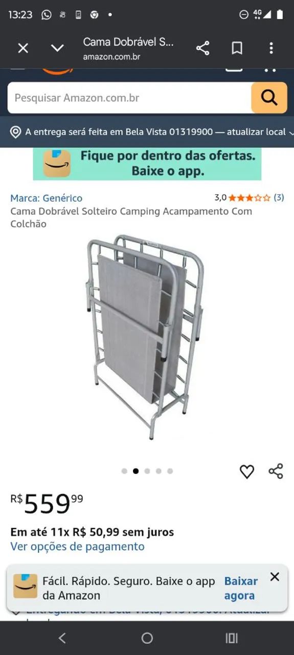 Cama dobrável  - Foto 5