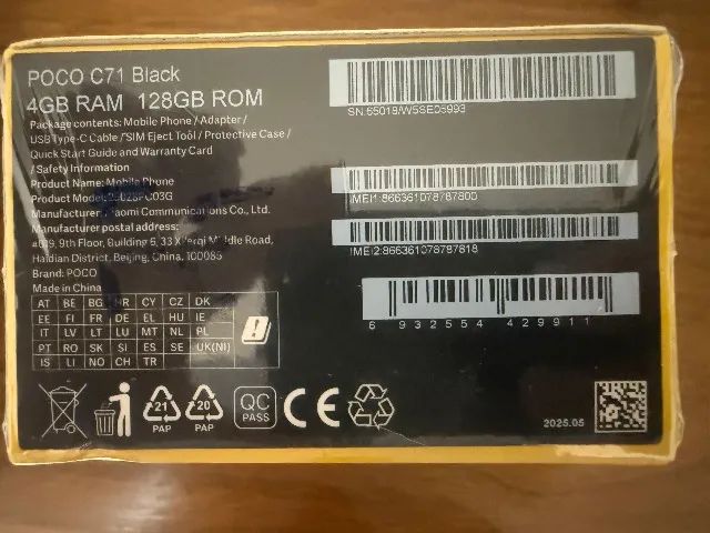 CELULAR POCO XIAOMI C71 COM 128GB - Foto 3