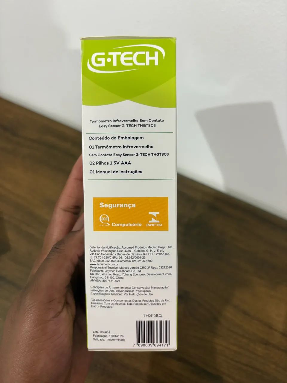 Termômetro Digital Infravermelho Sem Contato G-Tech (Easy Sensor). - Foto 3
