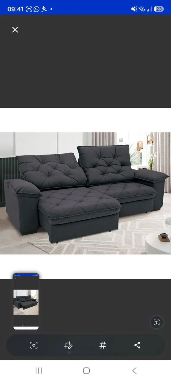 SOFÁ MODERNO TOP DE LINHA  - Foto 3