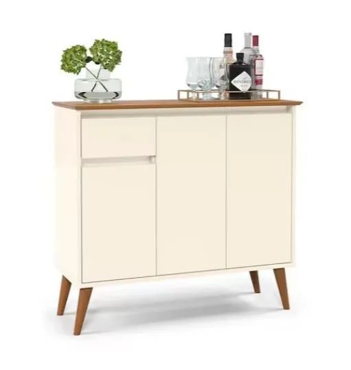 Aparador Buffet Veneza 3 Portas 1 Gaveta 93cm Dividimos Em Até 10x Sem Juros