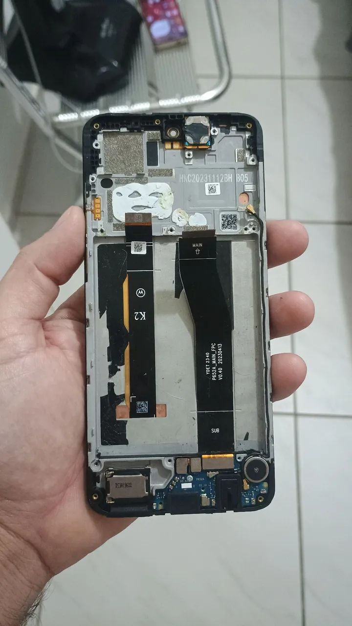 Tela frontal original moto g84 sem trinco e funcionando perfeitamente 