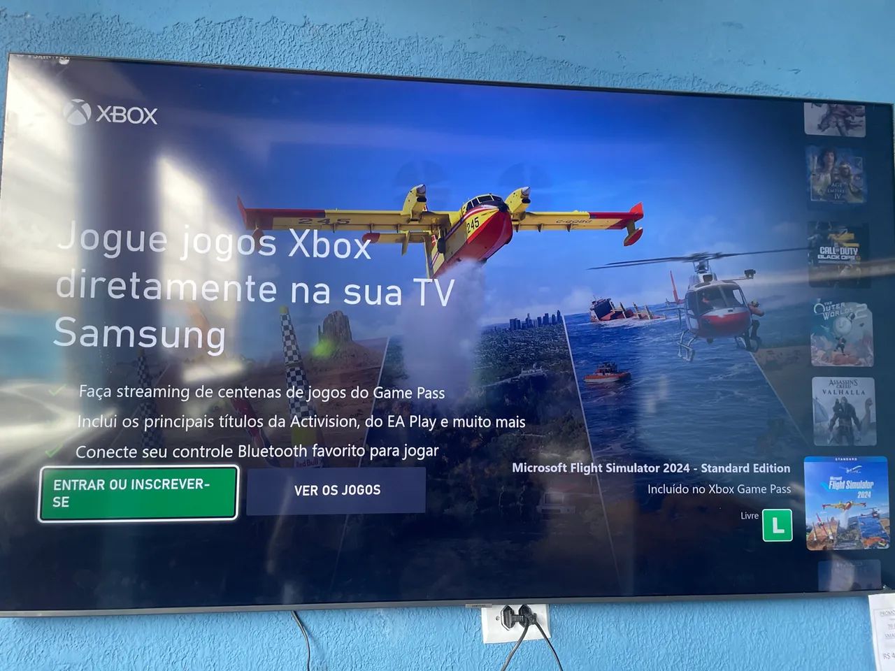 TV 70 polegadas, samsung /com detalhe e sem detalhe, xbox, alexa, comando de voz integrado - Foto 2