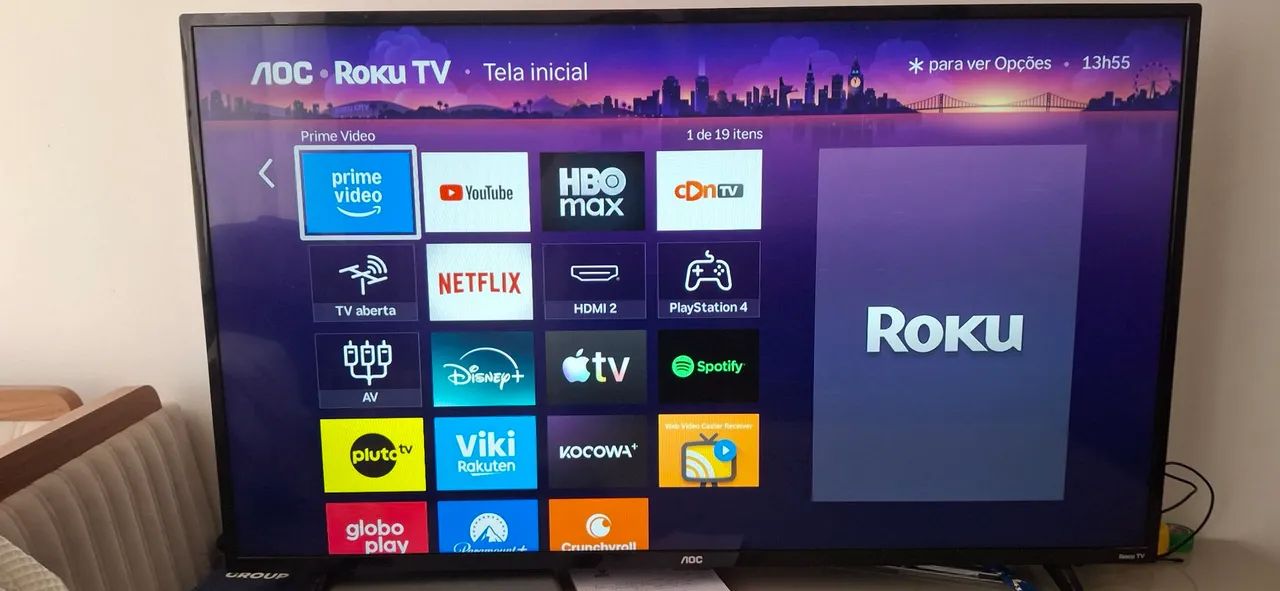 Smart TV LED de 43 polegadas da AOC - Foto 2