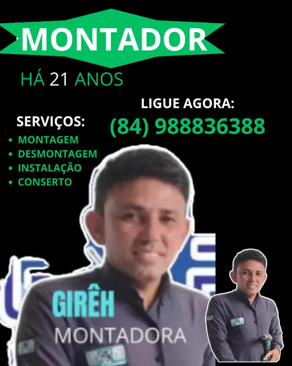 MONTADOR DE MÓVEIS GARANTIDO